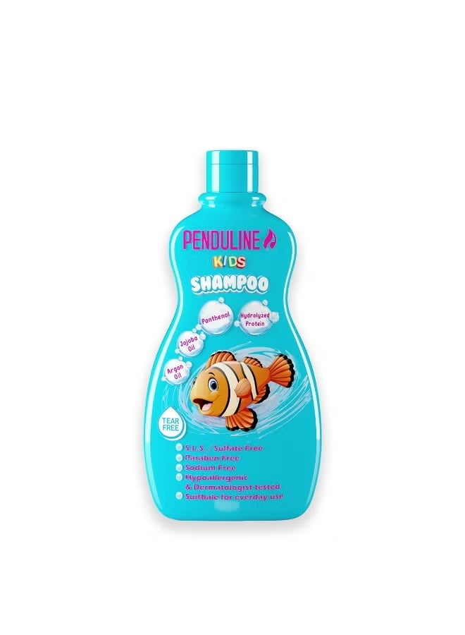 Penduline Kids Shampoo Blue | For Dry Hair | Gentle Cleansing & Frizz Control |Nourishing & Moisturizing |65 ML - Image 1
