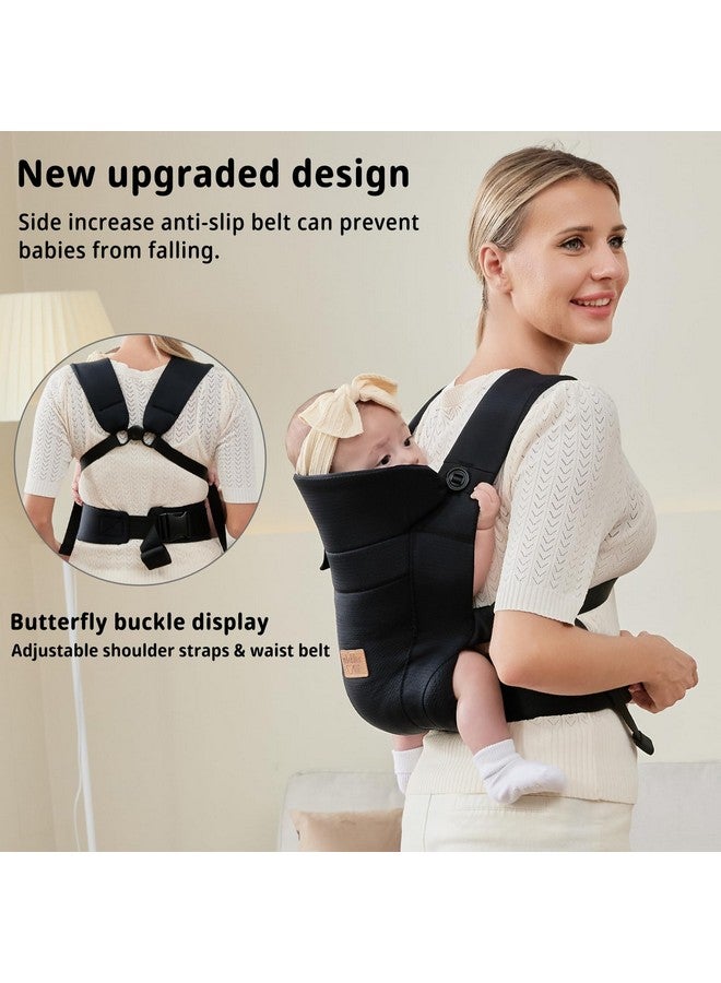 vrbabies New Upgrade Ergonomic Baby Carrier Newborn Toddler Wrap Carrier,Hands Free Baby Sitting Support Sling,Breathable,Perfect for Infants/Chest Sling for Babies Shower Gift (Black) - Image 4