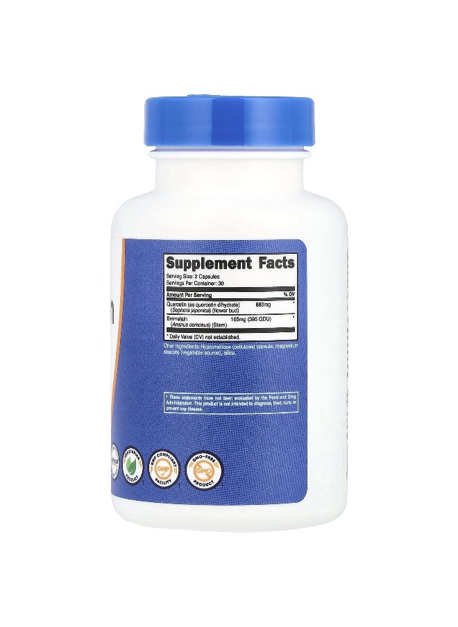 Nutricost - Nutricost, Quercetin with Bromelain, 60 Capsules - Image 1