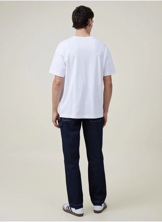 Kotty Straight Fit Low Rise Cut & Sew Panel Jeans