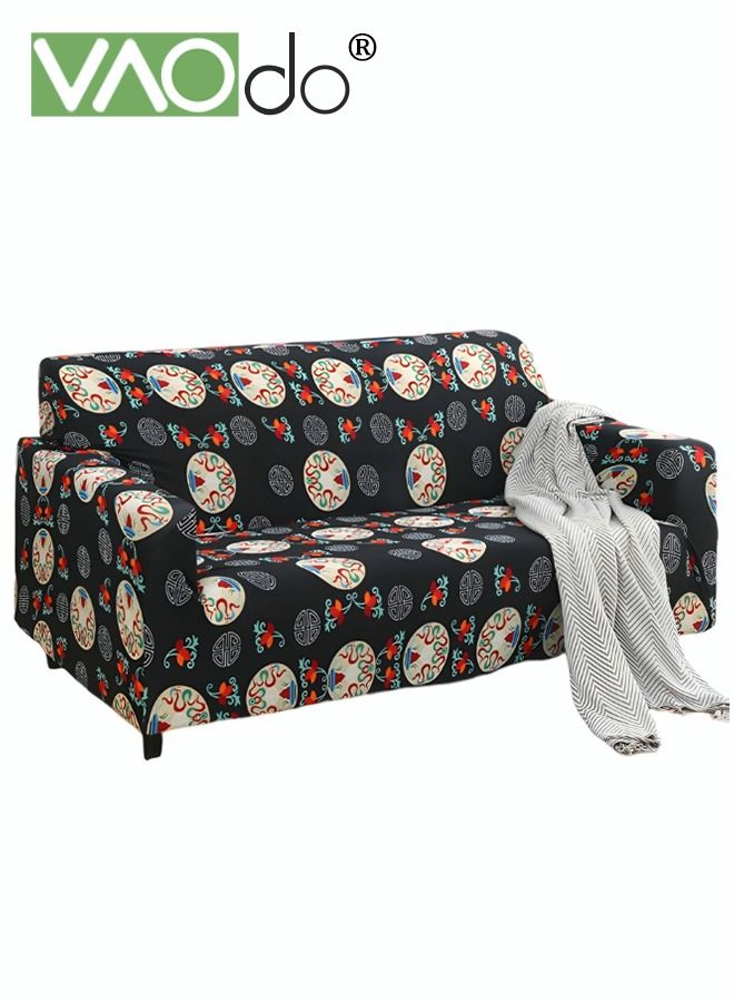VAOdo High Elastic Sofa Cover 3-Seater Universal All Inclusive Sofa Cover Fine Soft Material Color Fastness High Elastic Belt Sofa Cover  - Image 1