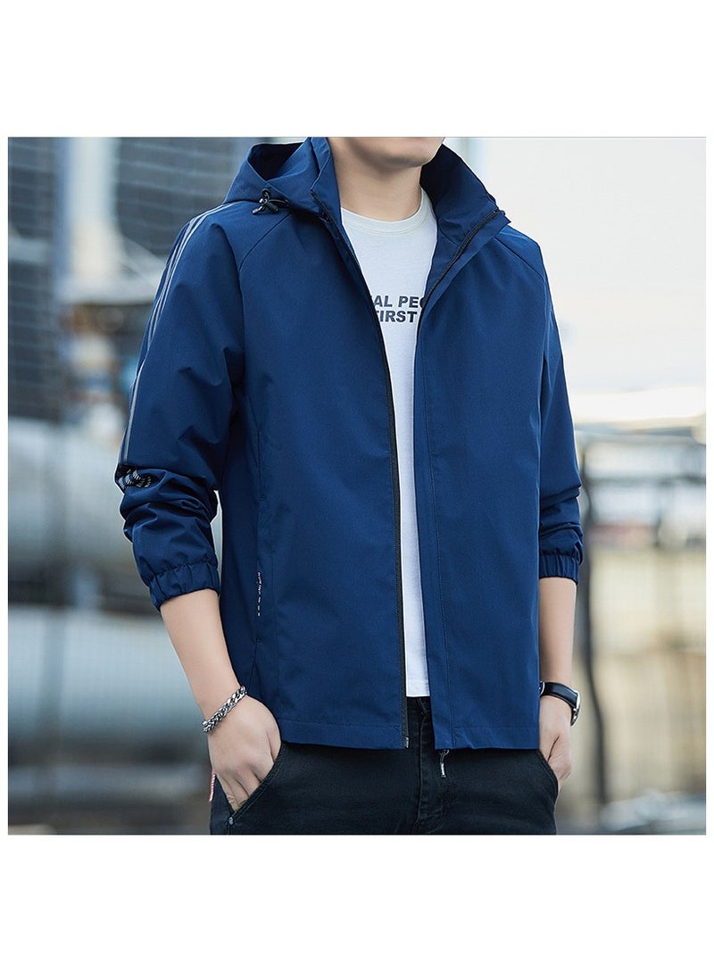 Fashionable Men's Windproof And Waterproof Outdoor Sports Hooded Jacket  - Image 1