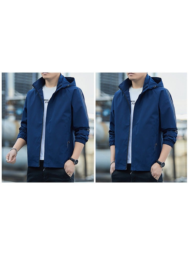 Fashionable Men's Windproof And Waterproof Outdoor Sports Hooded Jacket  - Image 3