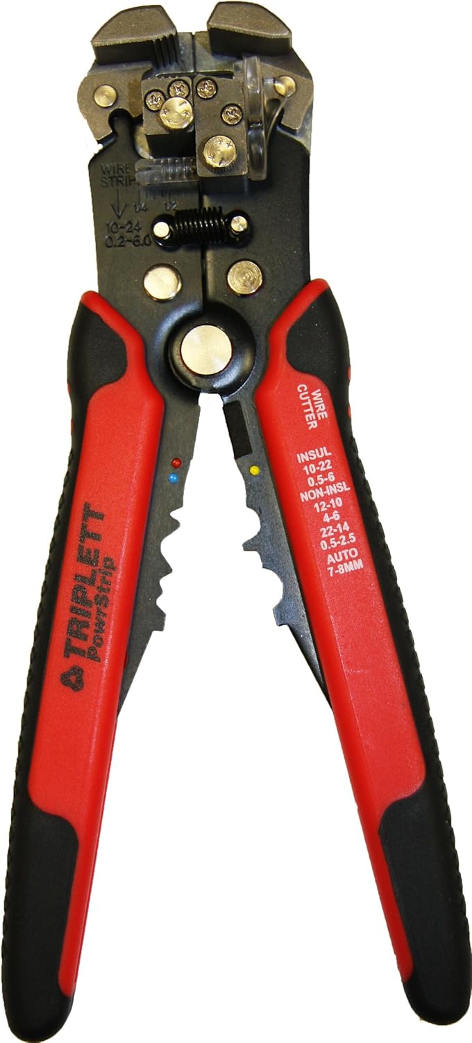 Triplett PowrStrip Automatic Wire Stripper and Cutter for 8 to 30 AWG Wire TT240 - Image 1