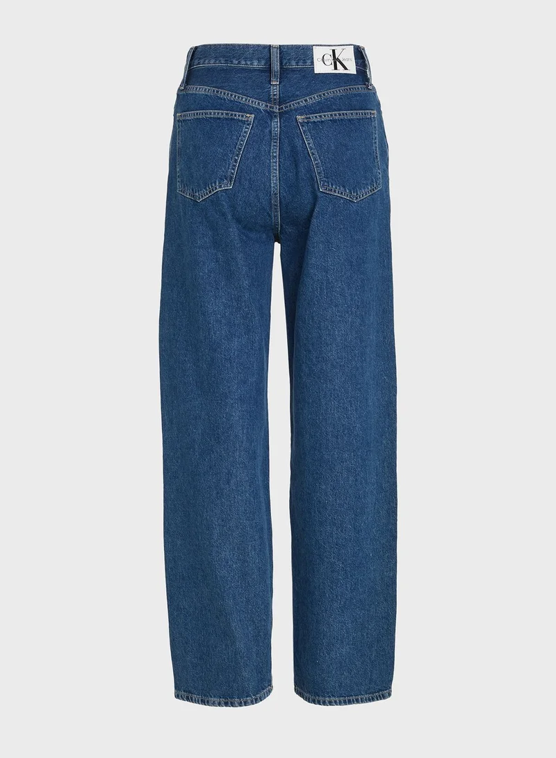 Calvin Klein Jeans High Waist Wide Leg Jeans