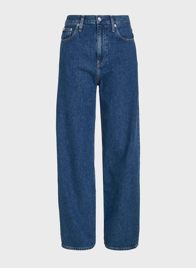 Calvin Klein Jeans High Waist Wide Leg Jeans