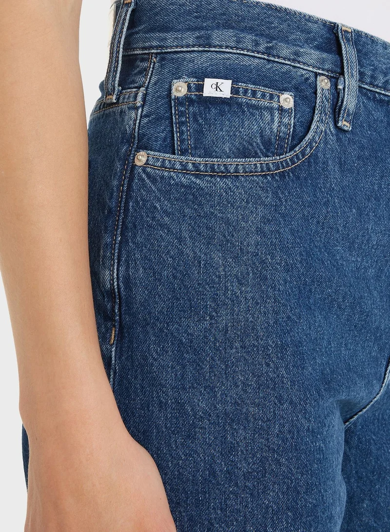 Calvin Klein Jeans High Waist Wide Leg Jeans
