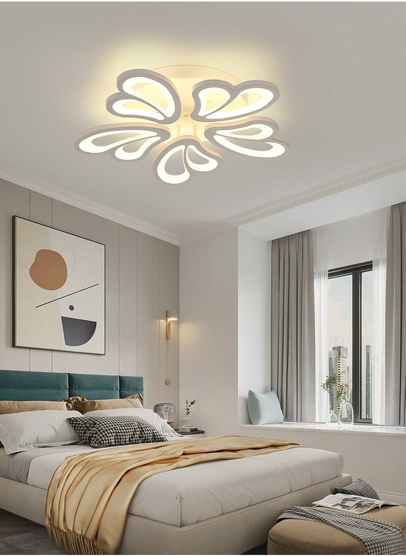Haikomin Modern Ceiling Light Dimmable LED Chandelier Flush Mount Ceiling Lights Remote Control Acrylic Leaf Ceiling Lamp Fixture for Living Room Dining Room Bedroom 60W  - Image 5