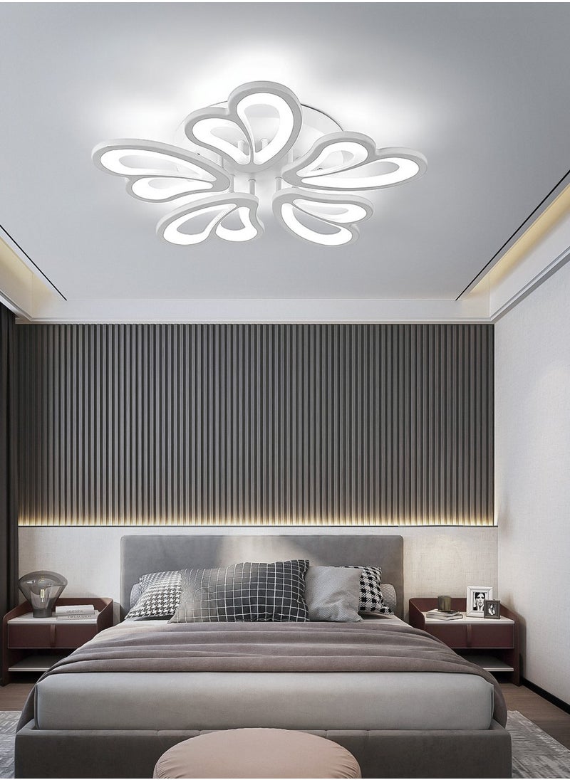 Haikomin Modern Ceiling Light Dimmable LED Chandelier Flush Mount Ceiling Lights Remote Control Acrylic Leaf Ceiling Lamp Fixture for Living Room Dining Room Bedroom 60W  - Image 3