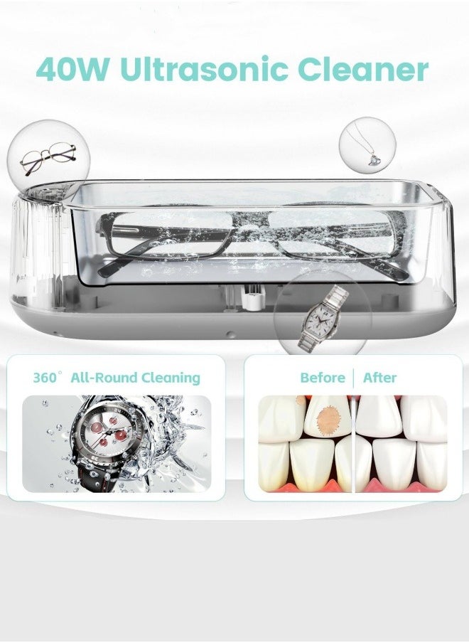 M MIAOYAN Ultrasonic cleaning machine household small glasses jewelry dentures cleaner cleaning machine  - Image 2