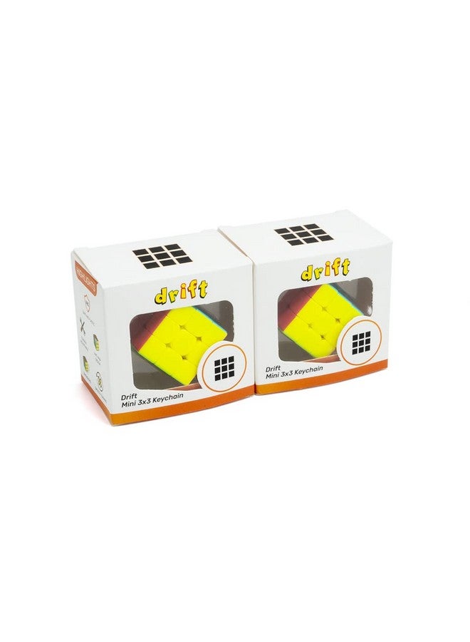 كوبليلو مجموعة مكعبات سحرية صغيرة من Cubelelo Drift Mini 3x3 (عبوة من قطعتين) | مجموعة مكعبات سريعة محمولة للأطفال والكبار | مكعبات سلسلة مفاتيح ممتعة ومتينة | أحجية مثالية للتنقل - Image 4