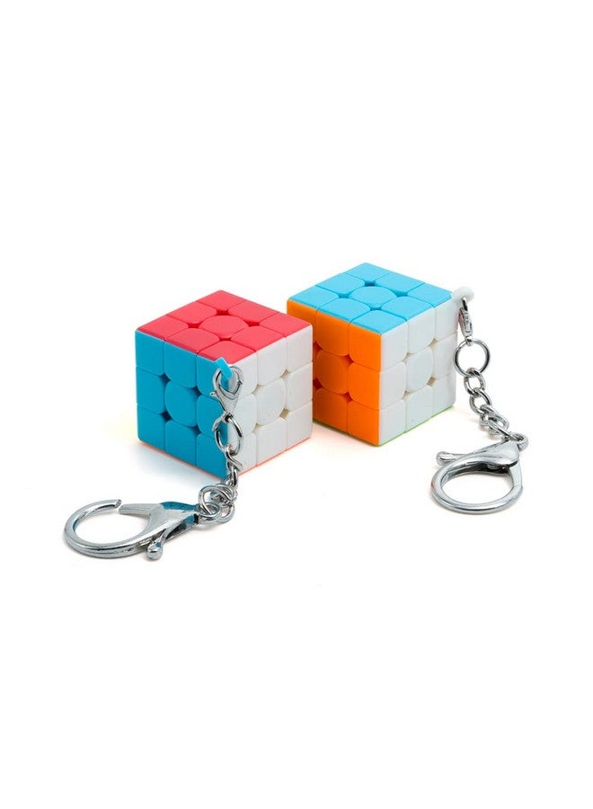 كوبليلو مجموعة مكعبات سحرية صغيرة من Cubelelo Drift Mini 3x3 (عبوة من قطعتين) | مجموعة مكعبات سريعة محمولة للأطفال والكبار | مكعبات سلسلة مفاتيح ممتعة ومتينة | أحجية مثالية للتنقل - Image 3