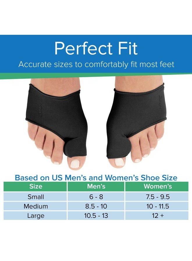 VIVESOLE Gel Bunion Corrector Sleeve for Women & Men - Big Toe Separator Cushion - Fix Bunions No Surgery, All Day Relief in Shoes - Injured Foot Correction Orthopedic Protector Pad (Black, Medium) - Image 5