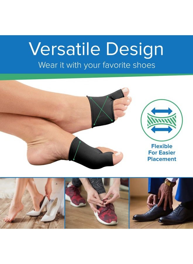 VIVESOLE Gel Bunion Corrector Sleeve for Women & Men - Big Toe Separator Cushion - Fix Bunions No Surgery, All Day Relief in Shoes - Injured Foot Correction Orthopedic Protector Pad (Black, Medium) - Image 4
