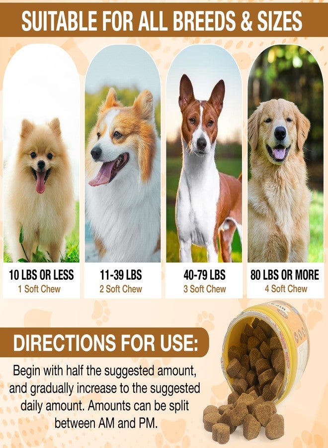 VENNEX Hip and Joint Supplement for Dogs Advanced Pain Relief Care Support Glucosamine Chondroitin Turmeric MSM Vitamin E&C Multivitamin Inflammation and Cartillage Care Mobility Bone Support 120 Chews - Image 3