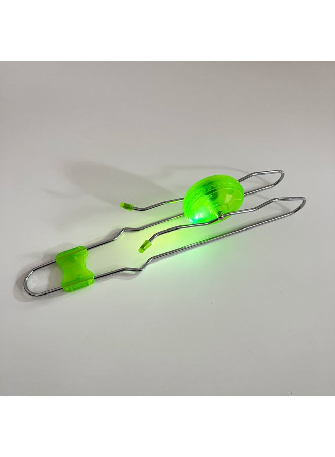 Magic Wave Magnetic Track Gyro Flywheel Luminous Belt Light Yo-yo Decompression Children's Toys-Color:Grass Green - Image 1
