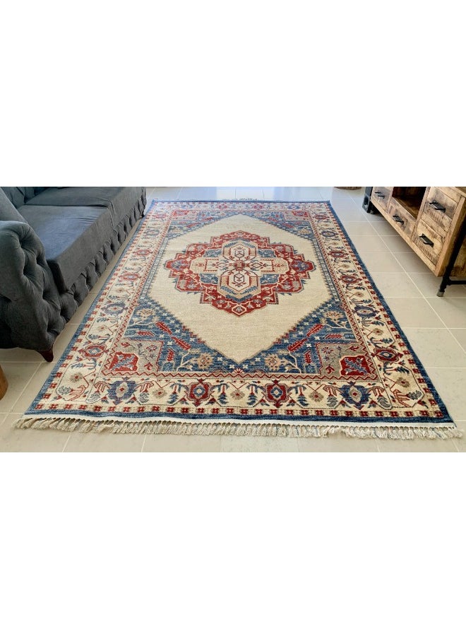 HANDPICKED FURNITURE Handpicked Furniture Traditional Multicoloured Rug, Ultra Soft Area Carpets For Bed Room, Living Room, And Dining Room, Anti Slip Floor Carpets, Easy To Clean, Made In Turkey, Rectangle  - Image 2