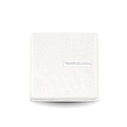 Theater Solutions مكبرات صوت داخلية قابلة للتثبيت من Theater Solutions TS30W بيضاء، زوج رف الكتب - Image 2