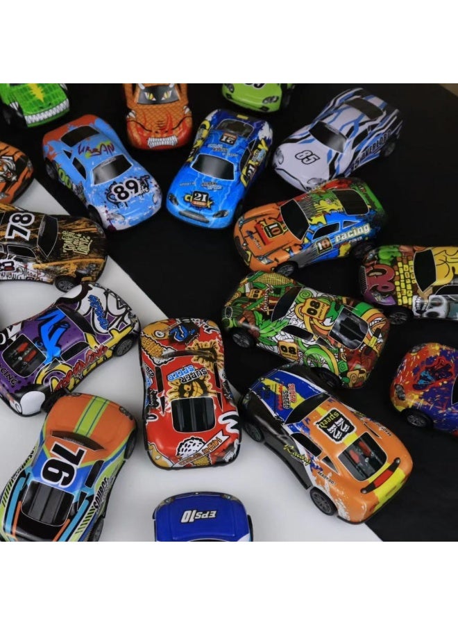 McDou 30 Pieces Toy Cars and Airplanes Set, Alloy Metal Inertia Vehicles with Storage Box, Sporty Mixed Figures, Ideal Gift for Toddlers 3+, Ideal Gift for Boys and Girls, Perfect for Party Favors - Image 3