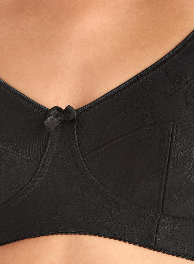 Splash FAV Jacquard Textured Non Wired Soft Bra with Adjustable Straps - Image 3