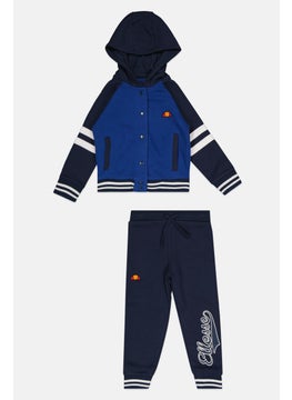 Kids Boy 2 Pieces Outdoors Hoodie And Pants Set, Navy Blue
