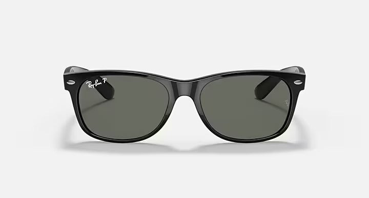 Ray-Ban Unisex New Wayfarer Classic Sunglasses - RB2132 901/58 - Lens Size: 55 mm - Black - Image 4