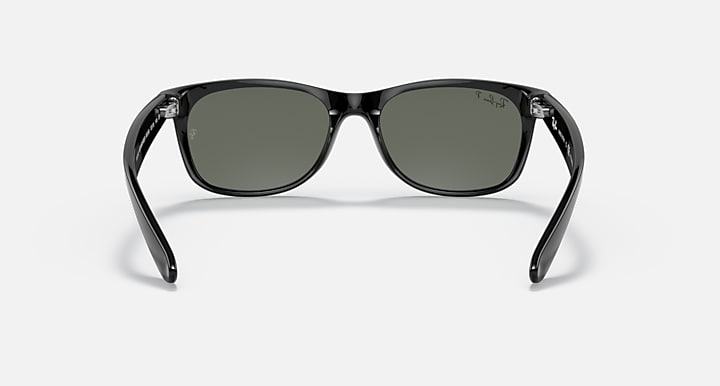 Ray-Ban Unisex New Wayfarer Classic Sunglasses - RB2132 901/58 - Lens Size: 55 mm - Black - Image 2