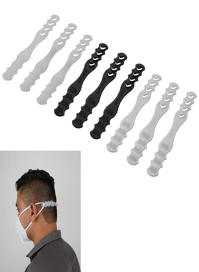 Primelife Adjustable ear strap saver extenders Ear Strap Extender Holder, Comfortable face Extension Hook for Back, Plastic Mask Strap, Mask Extender Pack of 9 - Multicolour (M-E - 9) - Image 2