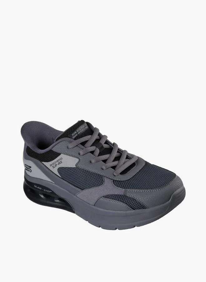 SKECHERS Men Bobs Arc Waves 2.0 Lace Up Ankle Sneakers