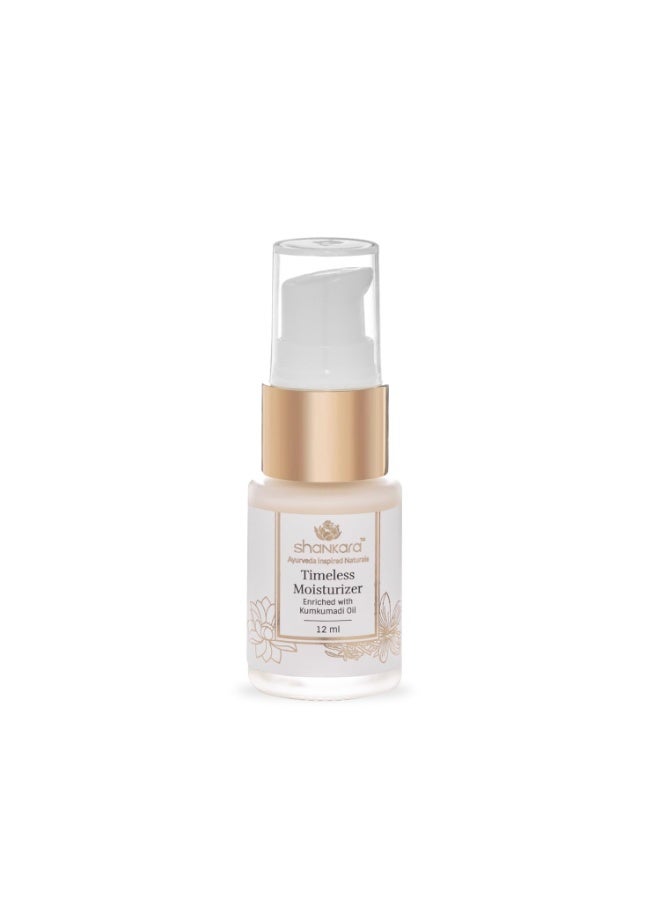 Shankara Timeless Moisturizer Lotion With the Goodness of Saffron, Lotus and Vitamin C For All Skin Types (12 ML) - Image 1