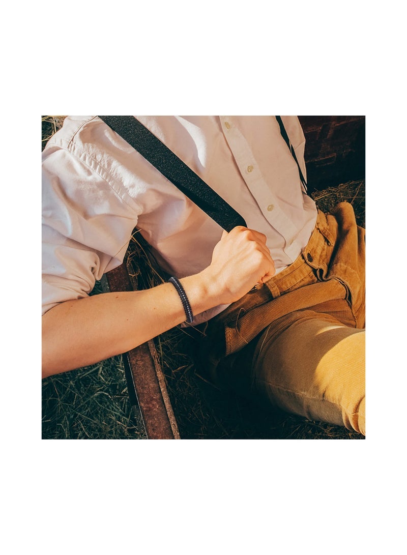 Captaintech Code Bracelets Fathers Day Gifts, Mens Bracelets Birthday Annivesary Gifts Boys Graduation, Adjustable Black Leather Bracelets, Unique Funny Fathers Day Birthday Gifts for Him - Image 5