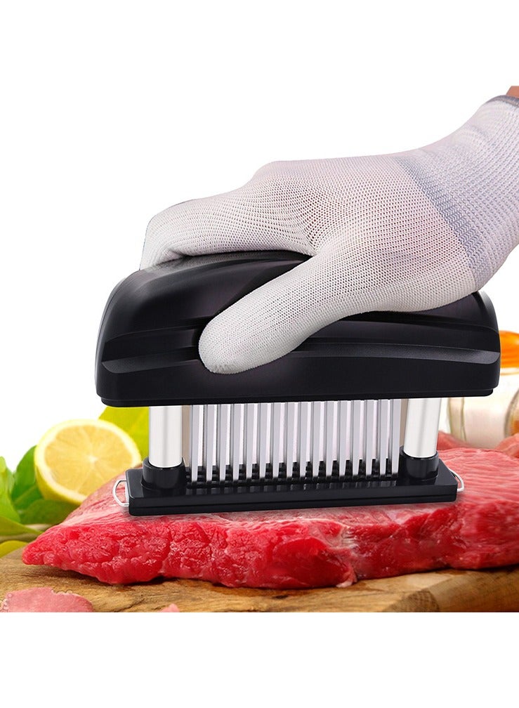 كابتن تيك Meat Tenderizer with 48 Stainless Steel Ultra Sharp Needle Blades, Kitchen Cooking Tool Best for Tenderizing, BBQ, Marinade - Image 1