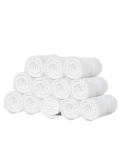 Kuber Industries Kuber Industries Cotton 400 GSM Face Towel Set (White, 14x21 Inch, CTKTC8616), 12 Pieces  - Image 1