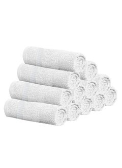 Kuber Industries Kuber Industries Cotton 400 GSM Face Towel Set (White, 14x21 Inch, CTKTC8616), 12 Pieces  - Image 2