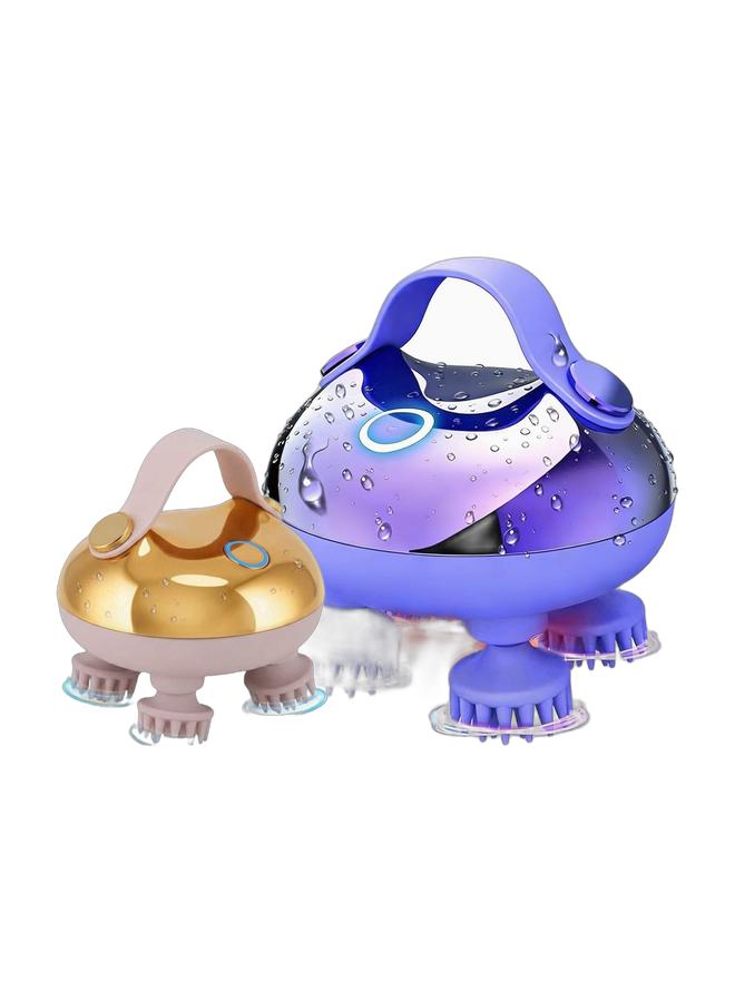 Electric Scalp Massager with 8 Interchangeable Heads, Waterproof Handheld Head Massager for Hair Growth, Stress Relief & Deep Cleaning, 3 Speed Modes, Rechargeable Spa Tool for Home & Travel & Electric Scalp Massager Head Massager Scalp Stress Relax, Waterproof Hair Massage with 8 Removable Claws Bundle - Image 1