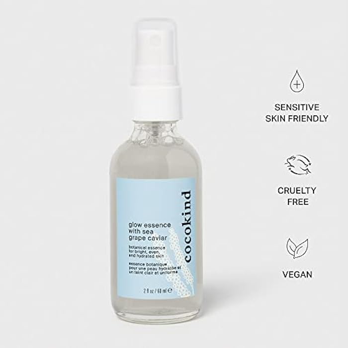 Cocokind Glow Essence with Sea Grape Caviar, Hydrating Primer and Facial Mist, Facial Moisturizer with Sea Buckthorn, Linoleic Acid, and Vitamin E - Image 5