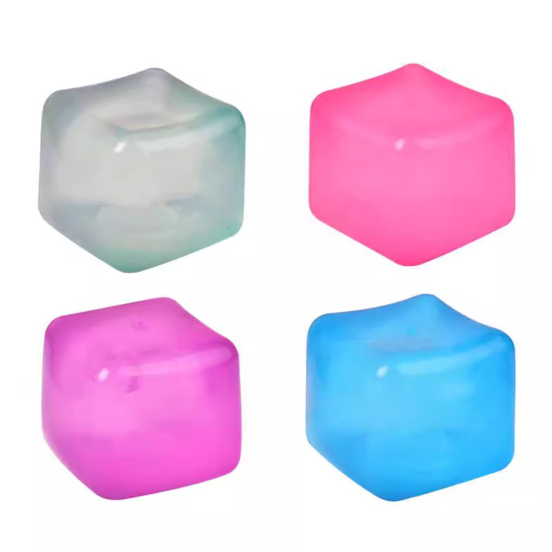 Malt Sugar Ice Cube Squishy Putty Toy - Slow Rebound Stress Relief - Image 2