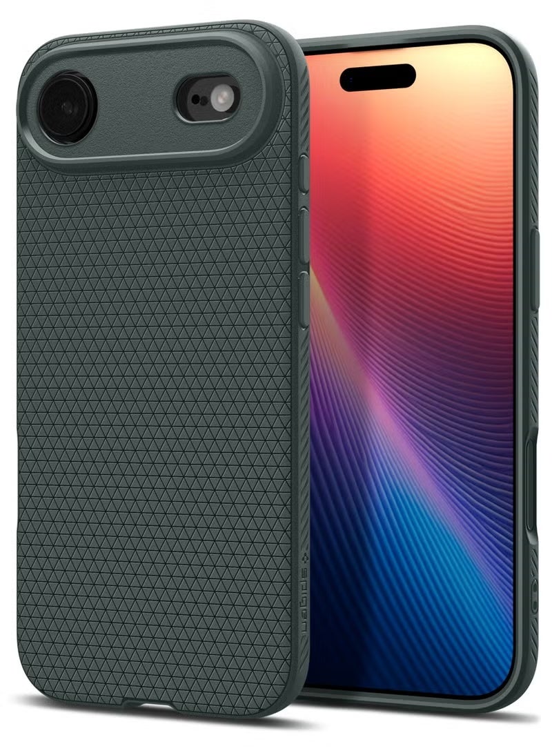 كارنييل غطاء حماية Liquid Air لهاتف iPhone 17 Air - أخضر داكن، مصد واقٍ رفيع مقاوم للصدمات من مادة TPU، سيليكون خفيف الوزن مضاد للخدش، حماية من السقوط بدرجة عسكرية، متوافق مع iPhone 17 Air مقاس 6.6 بوصة - Image 1