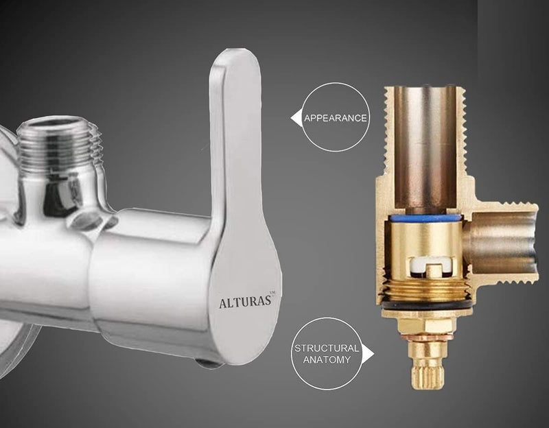 ALTURAS Alturas Stainless Steel Flora Angle Valve set of 1  - Image 3