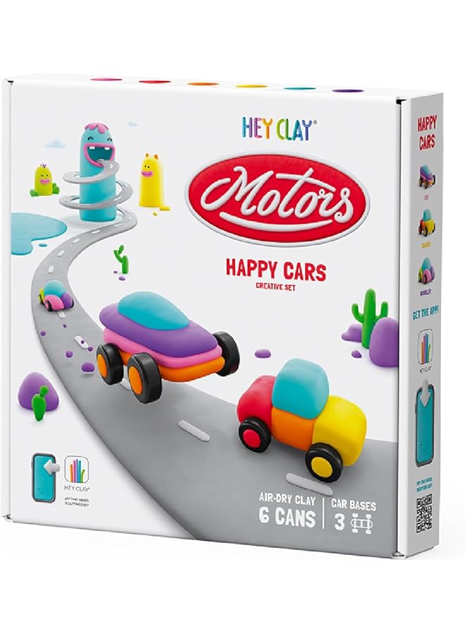 هاي كلاي مجموعة هابي كارز من الطين الجاف بالهواء 6 علب - Image 1