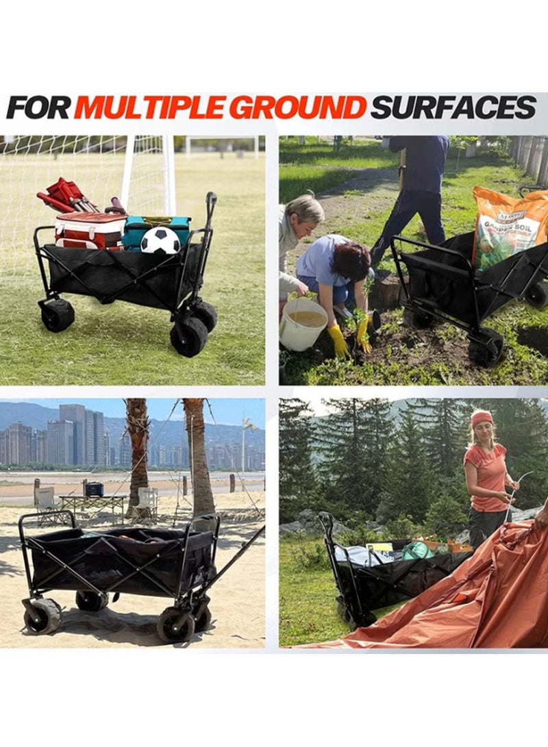Convenient Outdoor Camping Hand Pulled Folding Cart - Image 4