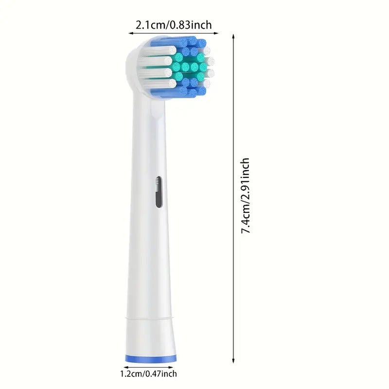 Electric Toothbrush Heads 16 Pcs Blue White Replacement Toothbrush Heads - Quick Easy Replacement For Compatible Refresh Electric Toothbrush Models SB17A 50A 60A 17S 18A 20A 25A 417A - Image 2