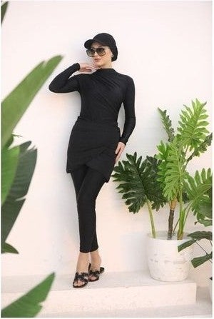 NS Tasarım Ns Design Side Pleated Swimsuit Set  - Image 4