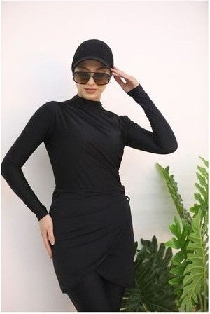 NS Tasarım Ns Design Side Pleated Swimsuit Set  - Image 2