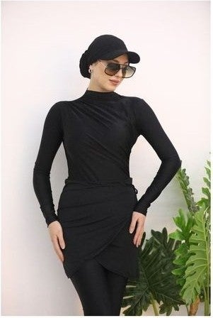 NS Tasarım Ns Design Side Pleated Swimsuit Set  - Image 5