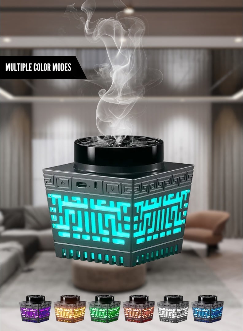 HONTON Multifunctional Quran Speaker with Arabic Electric Bakhoor Burner – 16 Reciters, App & Remote Control, Night Light & Bluetooth Audio - Image 2