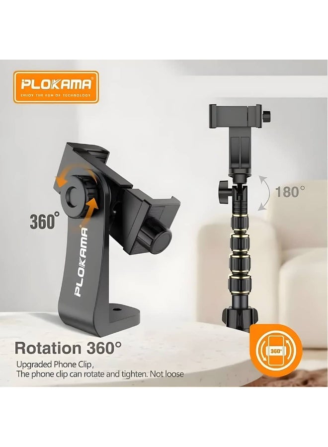 Plokama PK-998 Height Adjustable Tripod & Selfie Stick - Image 2