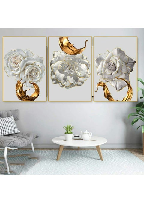 Tableau Wall Hanging High-quality digitally printed wall-mounted poster with a scratch-resistant and color-protective coating - 3pcs Multi color