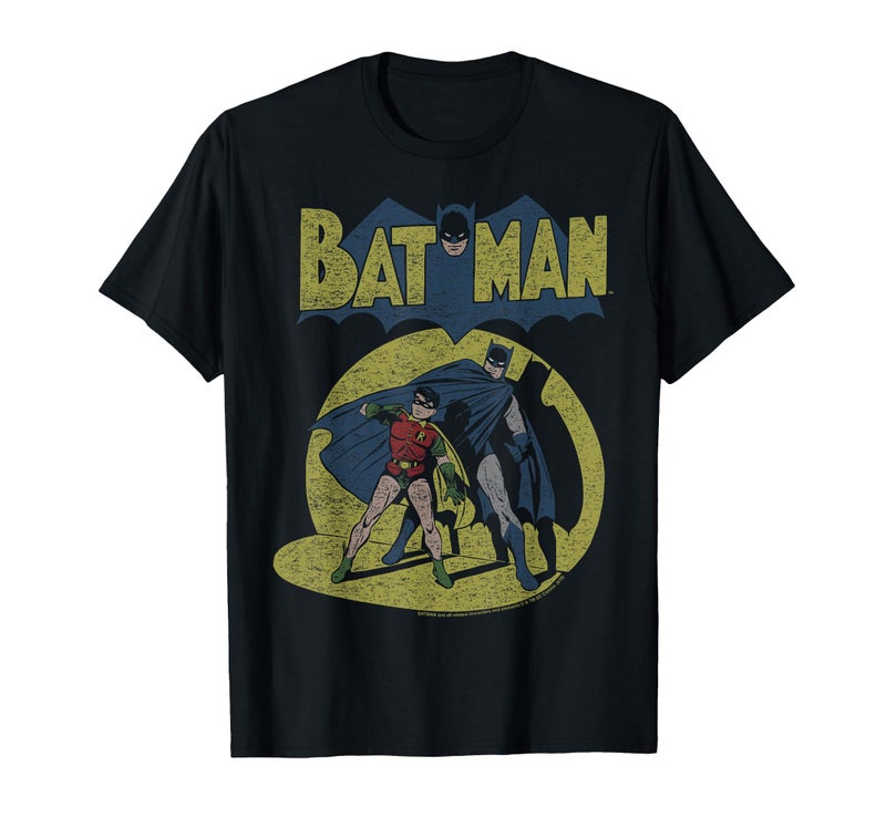 DC Comics Batman Vintage Spotlight T-Shirt Small - Image 1