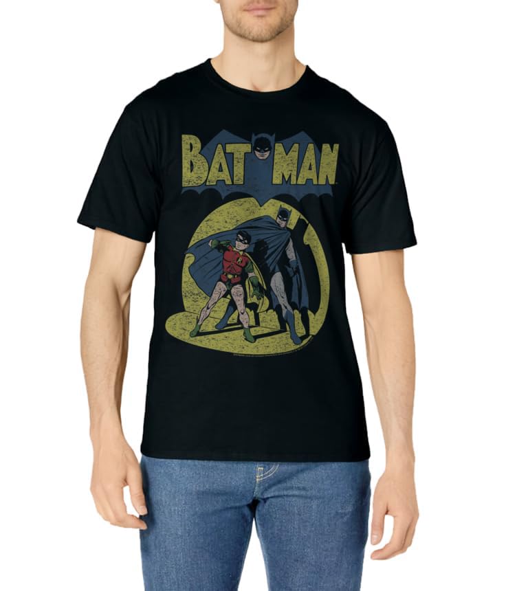 DC Comics Batman Vintage Spotlight T-Shirt Small - Image 2